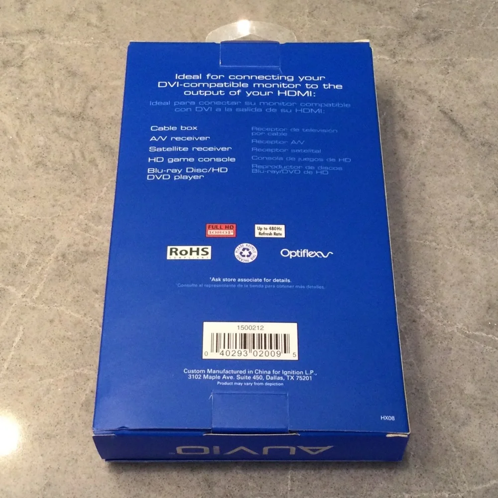 Auvio 6ft HDMI to DVI cable